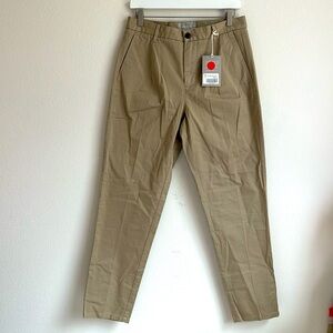 NEW Everlane The Twill Pleated Chino Pants Khaki Size 29*30